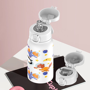 <b>Hot</b> Sale 12oz Leakproof Bpa-free Vacuum Stainless Steel Insulated Water Bottle Cup Mug Children's Back School Boiling Water Safe - Product Image 4