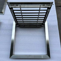 Grille de ventilation à persiennes pour tuyau d'évacuation, modèle 304, avec couvercle étanche à la pluie et à l'eau pour salle de bain, cuisine extérieure, air froid et chaud