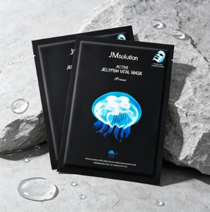 Mascarilla Facial JMSOLUTION Active Jellyfish Vital, 10 Unidades, con AHA, Ácido Hialurónico y Colágeno, Hidratante y Reafirmante, Cosmética Coreana OEM - Product Image 1