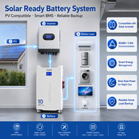 Sistema de Batería LFP de 10 kWh para Uso Residencial, 48V 200Ah, Celdas de Grado A, Alta Eficiencia, 8000 Ciclos, Energía para el Hogar, Larga Duración