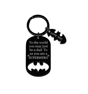 Để thế giới bạn có thể chỉ là một người cha Keychain Keyring Quà Tặng Vòng chìa khóa cho Ngày của Cha từ con gái con trai Vợ - Product Image 1