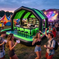 Bar flottant gonflable commercial en gros pour piscine, avec toit, en PVC étanche, pour fêtes en extérieur et événements, modèle GOLDEN ART Y-169