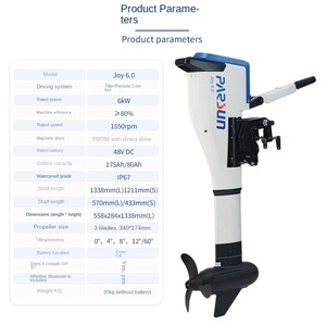 Motor Fuera de Borda Eléctrico Portátil <span class=keywords><strong>PARSON</strong></span> Joy6.0 con Bluetooth y Pantalla GV-5H Hélice Eléctrica Marina Motor Marino de Plástico - Product Image 2
