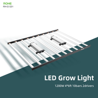 ROHE-Barre lumineuse de culture LED IR à spectre complet de 1200 watts pour plantes d'intérieur, lampe de culture hydroponique à haut rendement personnalisable, bricolage