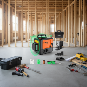 Nivel Láser Verde Doyoh P3-360G 3x360 Autonivelante, Herramienta Industrial para Interiores con Batería y Accesorios - Product Image 2
