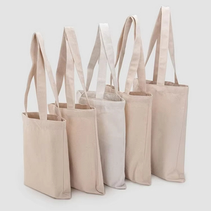 Bolsa de Lona Ecológica de Algodón en Blanco para Estudiantes, de un Solo Hombro, Reutilizable, para Compras, Publicidad, Impresión, con Logotipo Personalizado, Regalo - Product Image 2