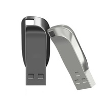 Nouvelle Clé USB 3.0 Personnalisée avec Logo Métallique pour Entreprise, Porte-clés Promotionnel en Gros, Capacités 4 Go/8 Go/16 Go/32 Go, Garantie 1 An