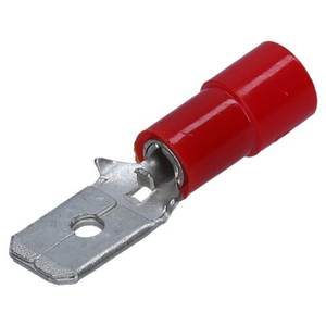 Conector Plano Rojo RF-M608 6.3x0.8 Parcialmente Aislado, Juego de 100 Piezas, Origen Italia, Modelo 00000289 - Product Image 1