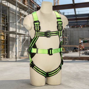 Harnais de sécurité ajustable pour tout le corps, ceinture de protection contre les chutes industrielles avec boucle en D pour les travaux de construction et de sauvetage - Product Image 3