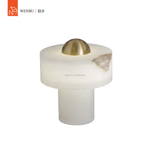 Spanish alabaster <b>Table</b> Lamp Modern Luxury Bedroom <b>Bedside</b> Light Accent Decor - Product Image 1