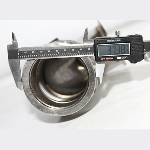 3 ID Vバンド90DSSエルボーダウンパイプ、2 ODフレックスパイプ2xO2センサーバング付き - Product Image 6