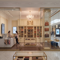 Vitrine de présentation en verre pour sacs à main, pour boutique de luxe