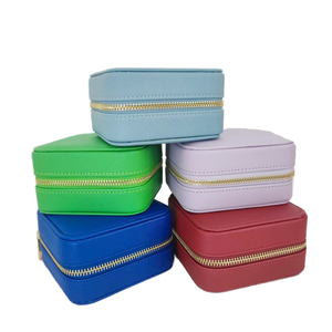 Velvet Zipper <b>Travel</b> Jewelry Box Multi Colors Portable <b>Jewellery</b> Storage <b>Case</b> for Rings Earrings Necklaces Women <b>Travel</b> Gift - Product Image 5