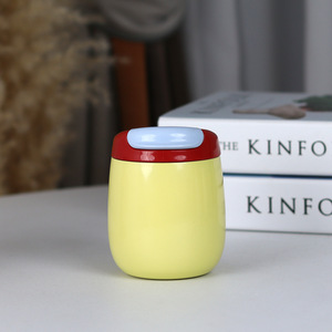 Termo de café de gelatina de diseño sencillo y moderno para hombres y mujeres, taza de té de acero inoxidable bonita y de alto valor estético para estudiantes - Product Image 6