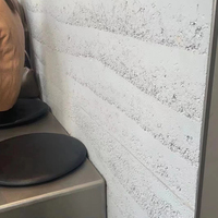 Panneaux muraux flexibles modernes en faux béton MCM, étanches, faciles à installer, pour revêtement extérieur de magasin, grandes dalles décoratives
