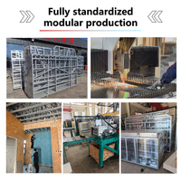 Structure en acier préfabriquée prête à l'emploi pour la construction de maisons triangulaires en A, solutions de projet et usage commercial