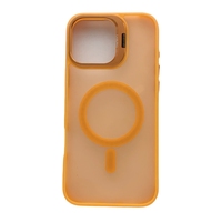 Étui de téléphone portable multifonctionnel magnétique antichoc en TPU+PC avec support pour cadre d'appareil photo, surface translucide givrée
