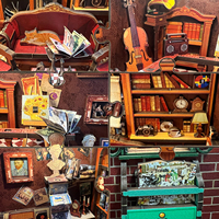 Y-TOP Nouveau Produit 2026 Kit de Bricolage 3D Book Nook, Kit Maison Miniature, Puzzle en Bois 3D, Kit Book Nook DIY pour Cadeau