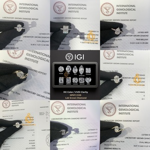 Anillos de Diamantes Cultivados en Laboratorio Personalizados, Certificados por IGI, 2ct, Corte Ovalado, Solitario con Garras, Piedras en el Hombro, Anillo de Compromiso, Oro Sólido de 14K - Product Image 3