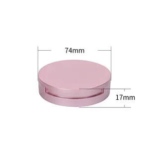 En Stock et prêt à être expédié vide 10g rond plusieurs couleurs poudre à Blush vide boîtier Compact Blush conteneur