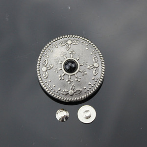 Boutons-pression en gros, alliage personnalisé, pierre turquoise, fleurs, conchos, artisanat du cuir, concho à vis pour ceinture, <span class=keywords><strong>portefeuille</strong></span>, selle - Product Image 3