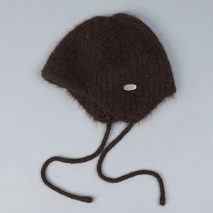 2025 Winter New Arrival Wool Knitted <b>Hat</b> <b>for</b> Women Fashion Warm Ear Protection Beanie <b>Hat</b> With Strings - Product Image 2