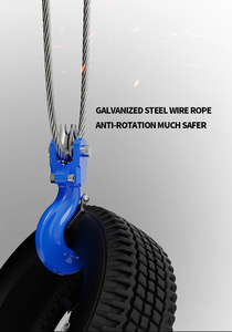 Peralatan Pengangkat Beton Nirkabel dengan Remote Control 1000kg, Hoist Bangunan Elektrik - Product Image 3