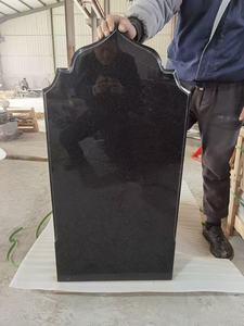 Assolutamente nero granito contemporaneo lapide commemorativa moderna Russia statua per tombe e monumenti cimiteriali - Product Image 6