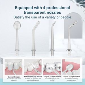 หัวฉีดหมุนได้ 360 องศา TAHATH IPX6 เครื่องฉีดน้ำทำความสะอาดฟันแบบไร้สาย ชาร์จไฟได้ พกพาสะดวกสำหรับการเดินทาง - Product Image 1