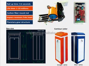 Autoroute 0.6s haute vitesse DC 24V réducteur planétaire moteur automatique barrière <span class=keywords><strong>de</strong></span> stationnement porte avec 4.5 mètres flèche droite/ronde - Product Image 5