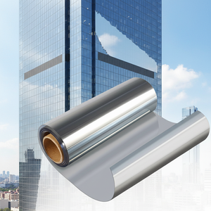 <span class=keywords><strong>Film</strong></span> solaire auto-adhésif en PET pour vitres <span class=keywords><strong>de</strong></span> bâtiment et vitres <span class=keywords><strong>de</strong></span> voiture, teinté noir unidirectionnel, isolation thermique et protection <span class=keywords><strong>de</strong></span> la vie privée - Product Image 1