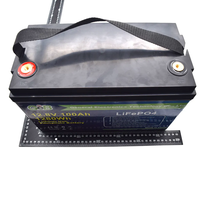 Baterai Lithium kemasan 12.8V 6Ah 6,5ah 8Ah 24Ah 32700 Lifepo4 baterai dengan kotak plastik untuk sistem suplai daya cadangan surya