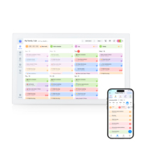 Écran tactile intelligent pour maison connectée 21,5 pouces FHD IPS, FotoCube Sync 2+32G Android WiFi, calendrier mural électronique