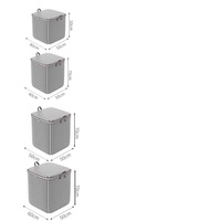 Boîte de rangement pliable de haute qualité en tissu non tissé, boîte de rangement décorative pour la maison, organisateur de fichiers