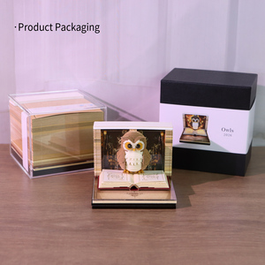 3D <span class=keywords><strong>Memo</strong></span> <span class=keywords><strong>Pad</strong></span> Tùy Chỉnh Notepad Dễ Thương Owl Ma Thuật Lịch Giấy Cắt Bookmark Lâu Đài Ánh Sáng Hộp Kawaii Văn Phòng Phẩm Sinh Nhật Món Quà Giáng Sinh - Product Image 6