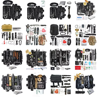 Kit de survie d'urgence multifonctionnel pour l'extérieur JK-H-033, outil de survie SOS