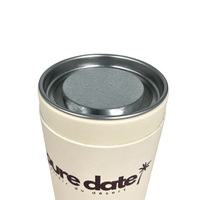 Boîtes en papier kraft hermétiques pour emballage de café, boîtes cadeaux, boîtes en papier pour capsules de café, boîtes en papier pour grains de café avec couvercle en étain