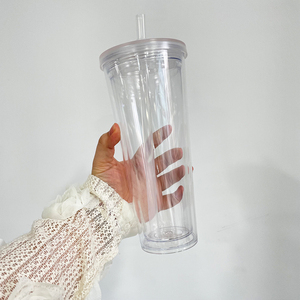 Magazzino USA 24oz doppia parete Pre forato globo di neve Boba <span class=keywords><strong>tazza</strong></span> di tè con paglia Pre forato globo di neve Boba coppe per grandi dimensioni - Product Image 6