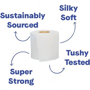 Eco Friendly White Bamboo Pulp <strong>Toilet</strong> Paper <strong>Roll</strong> 3 Ply Soft Biodegradable Bathroom Tissue OEM Factory Supply - Product Image 3