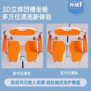 Chaise de douche Lfcare en alliage d'aluminium, réglable en hauteur, pliable, antidérapante, pour personnes âgées - Product Image 3