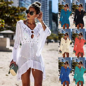 <span class=keywords><strong>Robe</strong></span> résille Crochet dissimulation <span class=keywords><strong>maillot</strong></span> de bain <span class=keywords><strong>maillot</strong></span> de bain <span class=keywords><strong>robe</strong></span> de plage couvrir 2025 Sexy Bikini maillots de bain plage couverture Ups pour les femmes - Product Image 2