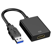Adaptateur convertisseur USB 2.0 vers HDTV de haute qualité, prend en charge la résolution 1080P pour plusieurs moniteurs et ordinateurs portables