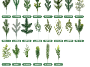 Accesorios Navideños para Plantas Acuáticas Hechos de Agujas Artificiales de <span class=keywords><strong>Pino</strong></span> Norfolk y <span class=keywords><strong>Casuarina</strong></span> - Product Image 5