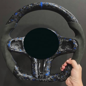 Pièces de performance pour voitures de course, volant de jeu pour <span class=keywords><strong>PC</strong></span>, volant en fibre de carbone forgée, housse de volant design pour BMW F36 - Product Image 3