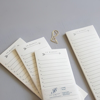 Blocs-notes magnétiques blancs personnalisés en gros pour liste de courses au réfrigérateur, articles de papeterie ménagers, promotions