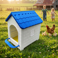 Nichoir à poules facile à assembler, boîte à œufs en plastique pour poules, poulailler avec perchoir