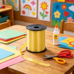 Cinta Dorada Mate de 500m para Decoración de Fiestas y Regalos - Product Image 5