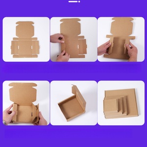 Baoren Biodegradable Kraft Mailer <b>Box</b> Easy Open Tear Strip Custom Size CMYK Print for Product Packaging - Product Image 4