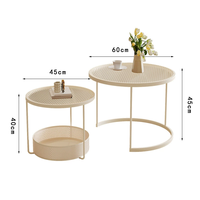 Table basse moderne minimaliste pour petit appartement, table à thé pour salon, table à thé de balcon, combinaison de meubles pour la maison