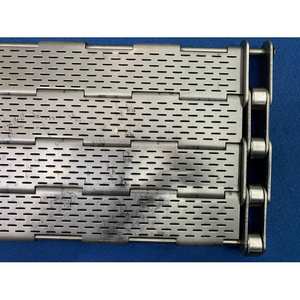 En iyi kalite 304 paslanmaz çelik delikli zincir bağlantı plaka konveyör bandı - Product Image 5